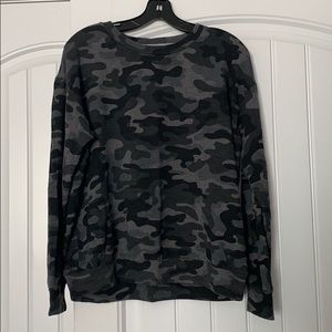 French terry camo sweatshirt
